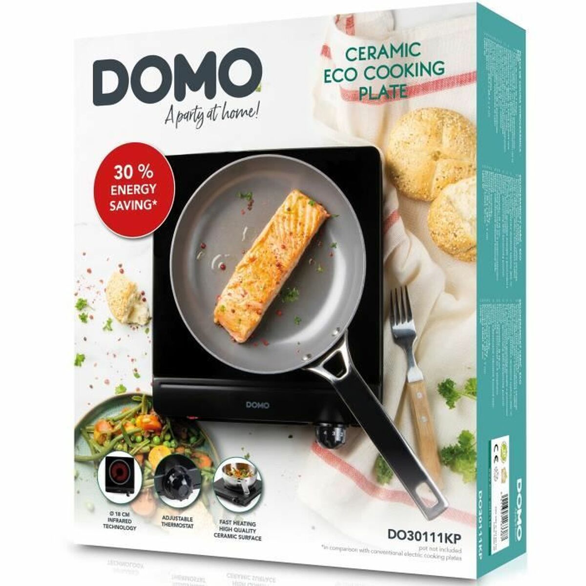 Plită vitroceramică DOMO DO30111KP 1250 W