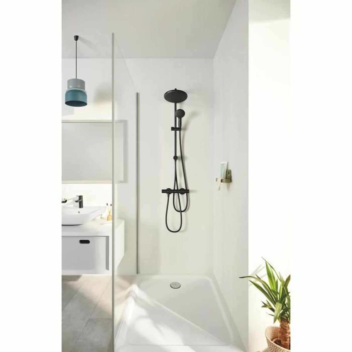 Coloana de dus Grohe Vitalio Start System 250 Negru ABS