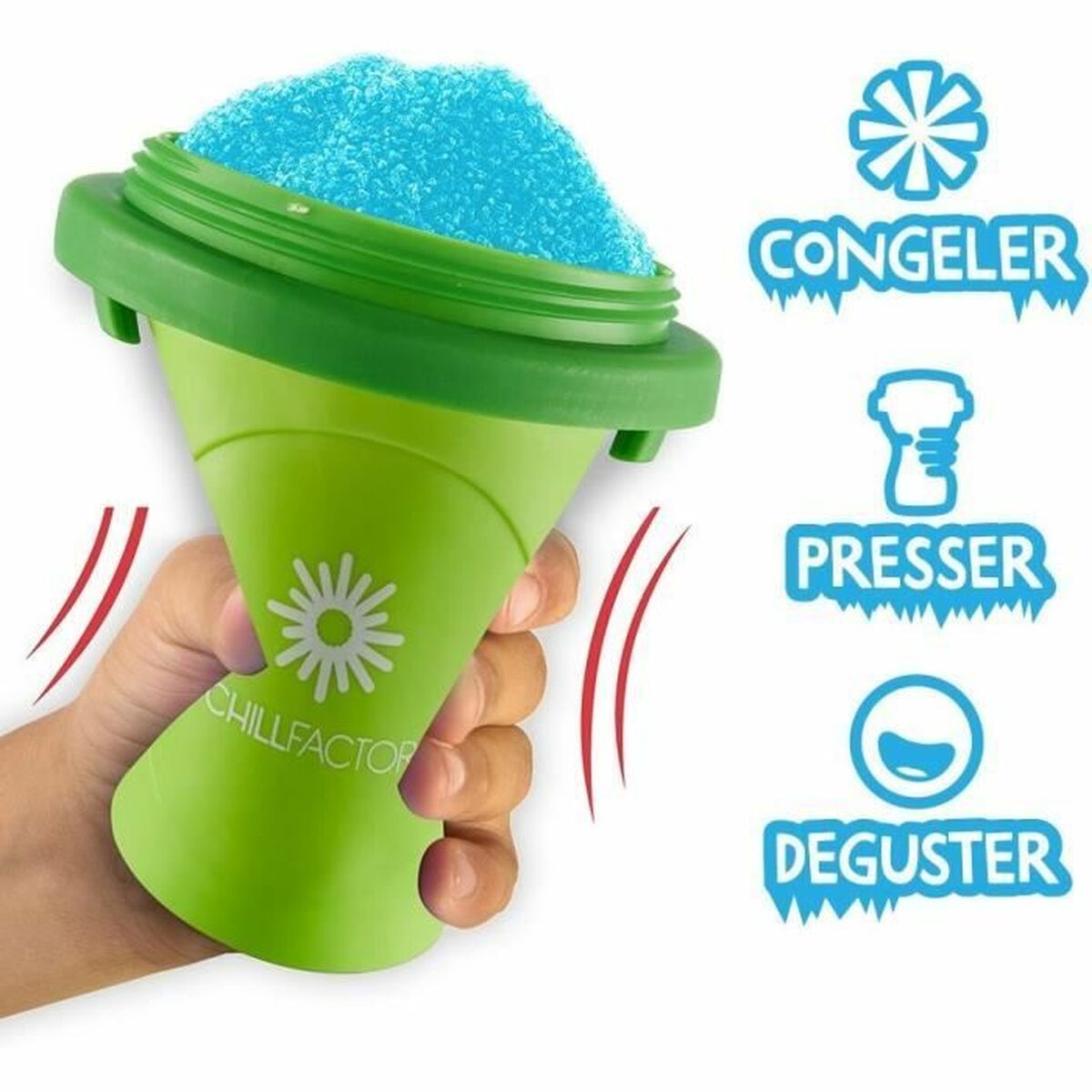 Cupă de înghețată și Slush cu rețete Bandai Chillfactor Granita Mug Rose Plastic