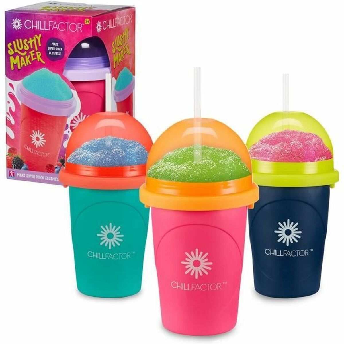 Cupă de înghețată și Slush cu rețete Bandai Chillfactor Granita Mug Rose Plastic