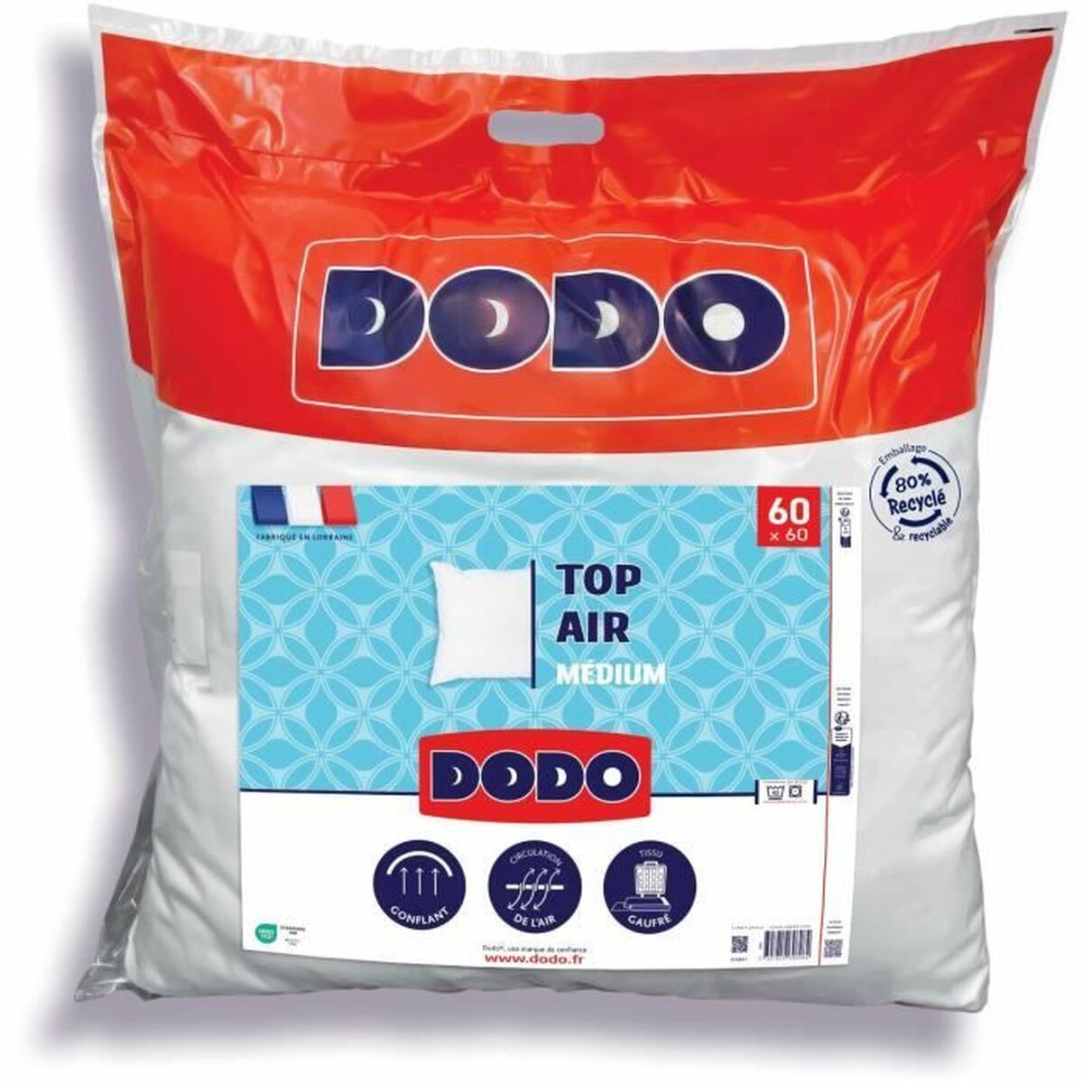 Perna DODO MEDIUM TOP AIR Alb 60 x 60 cm