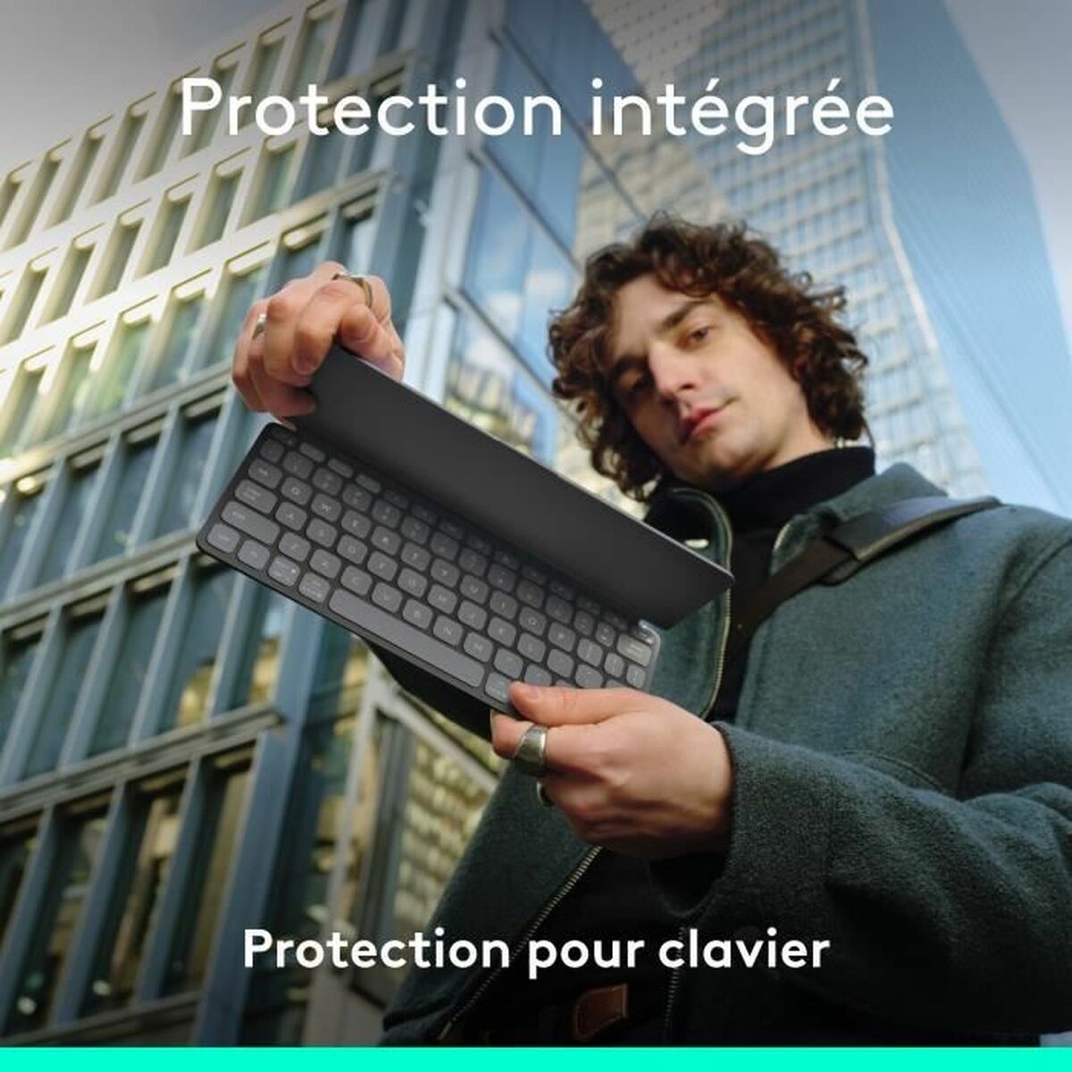 Husă pentru Tabletă și Tastatură Logitech Keys-to-Go 2 Gri Graphite