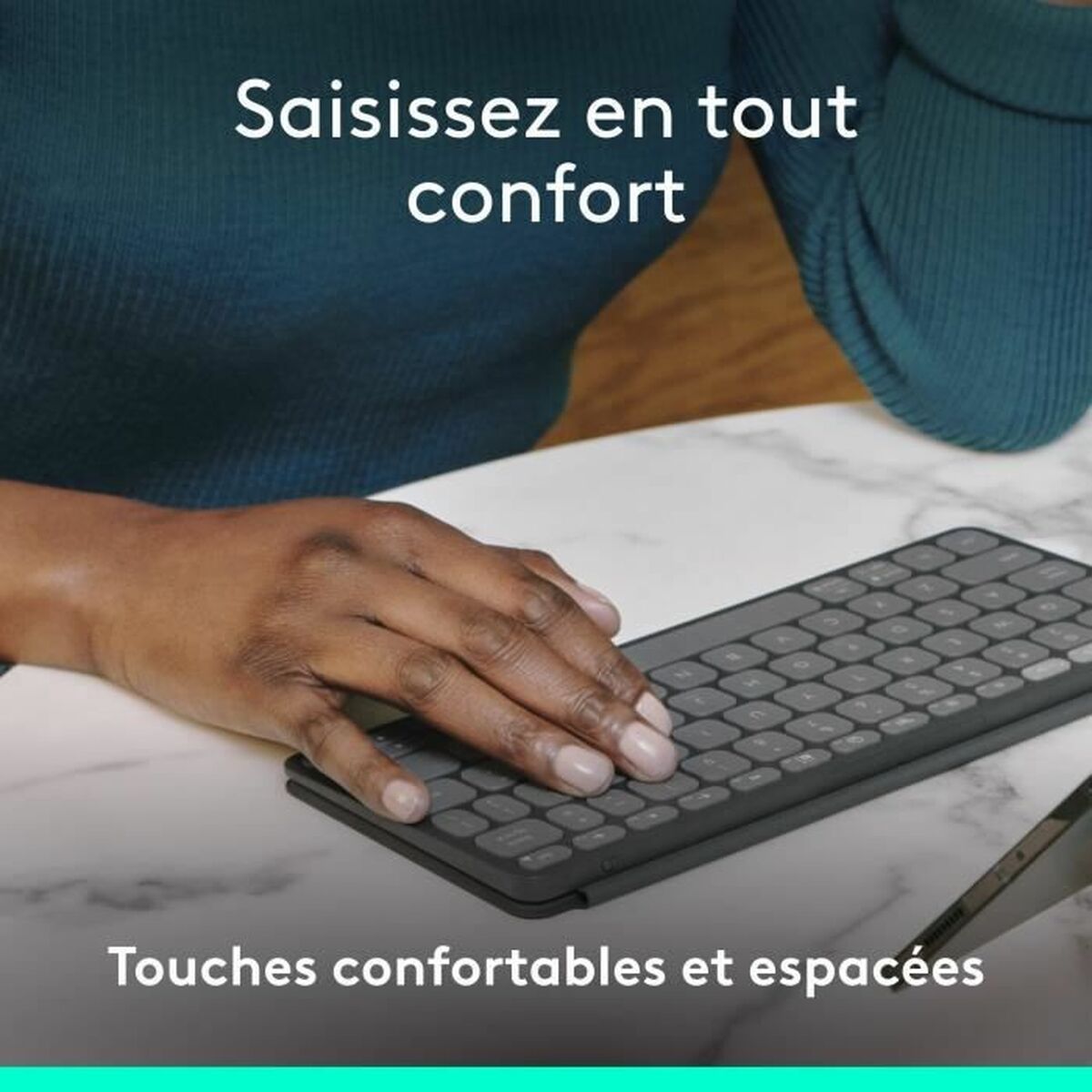 Husă pentru Tabletă și Tastatură Logitech Keys-to-Go 2 Gri Graphite