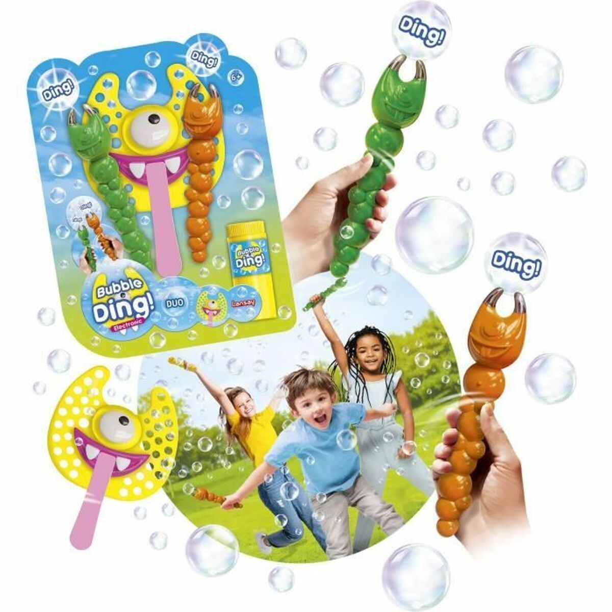 Joc cu Baloane de Săpun Lansay Bubble Ding Duo Electronic