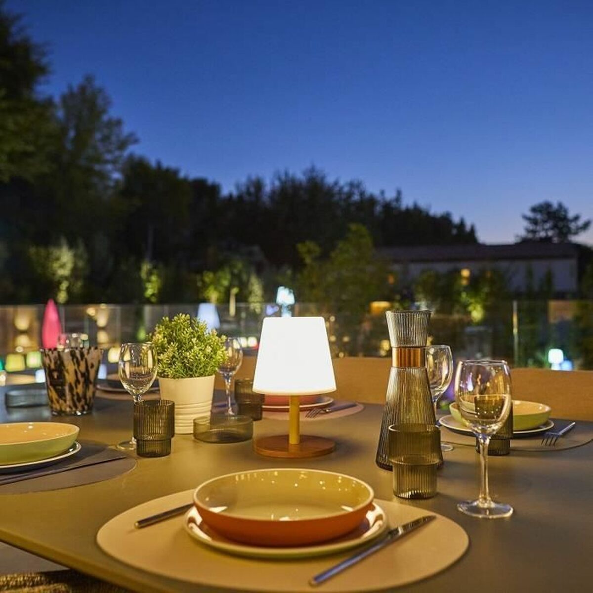 Lampă solară Lumisky Alb Gri