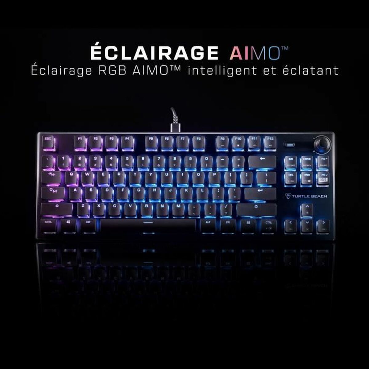 Tastatură Turtle Beach Vulcan TKL Negru Franceză AZERTY