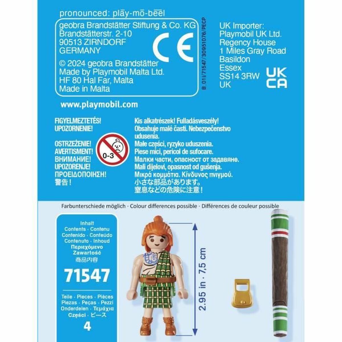 Playset Playmobil Asterix 71547 4 Piese 4 Unități