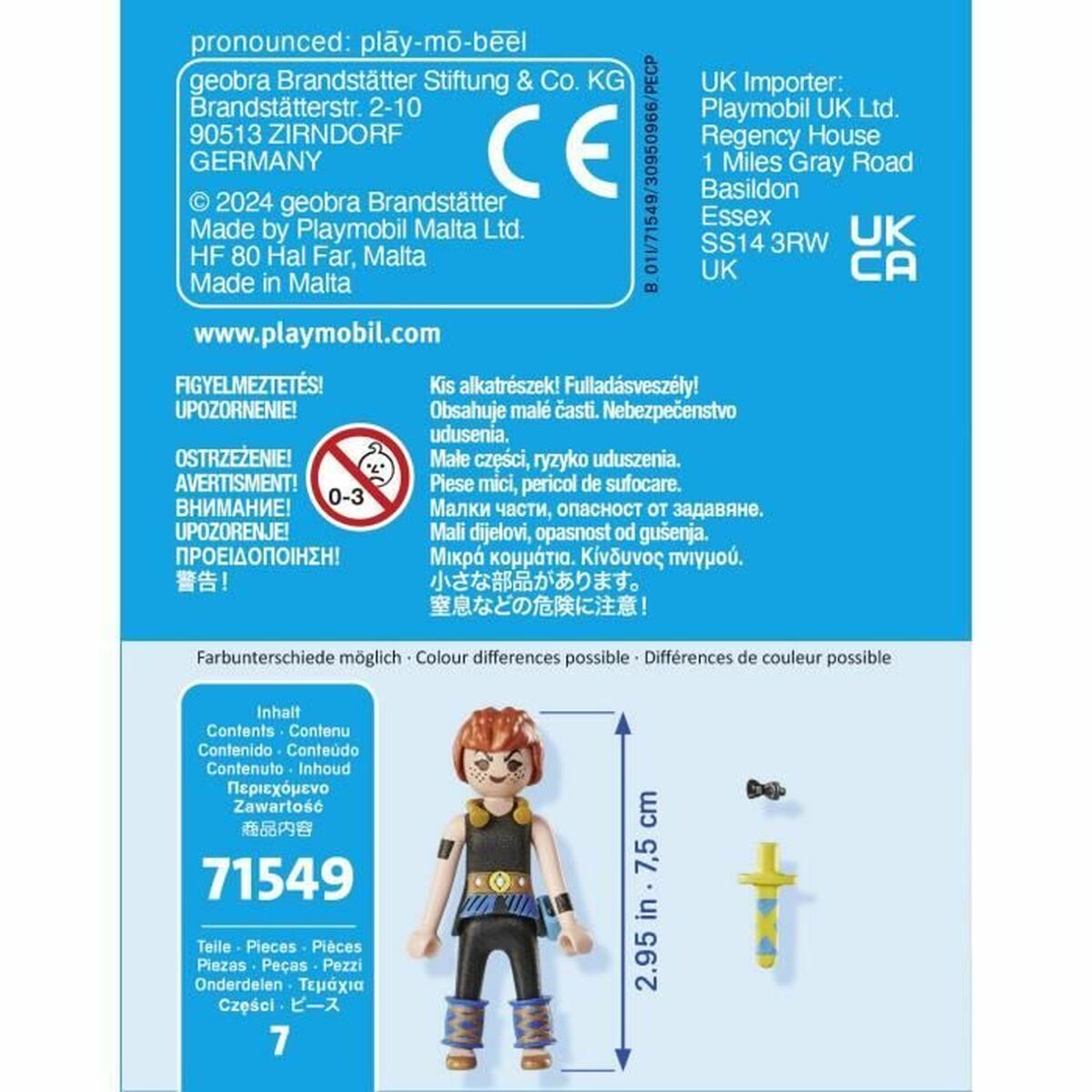 Playset Playmobil Asterix 71549 13 X 4 X 10 CM 7 Piese 49 Piese