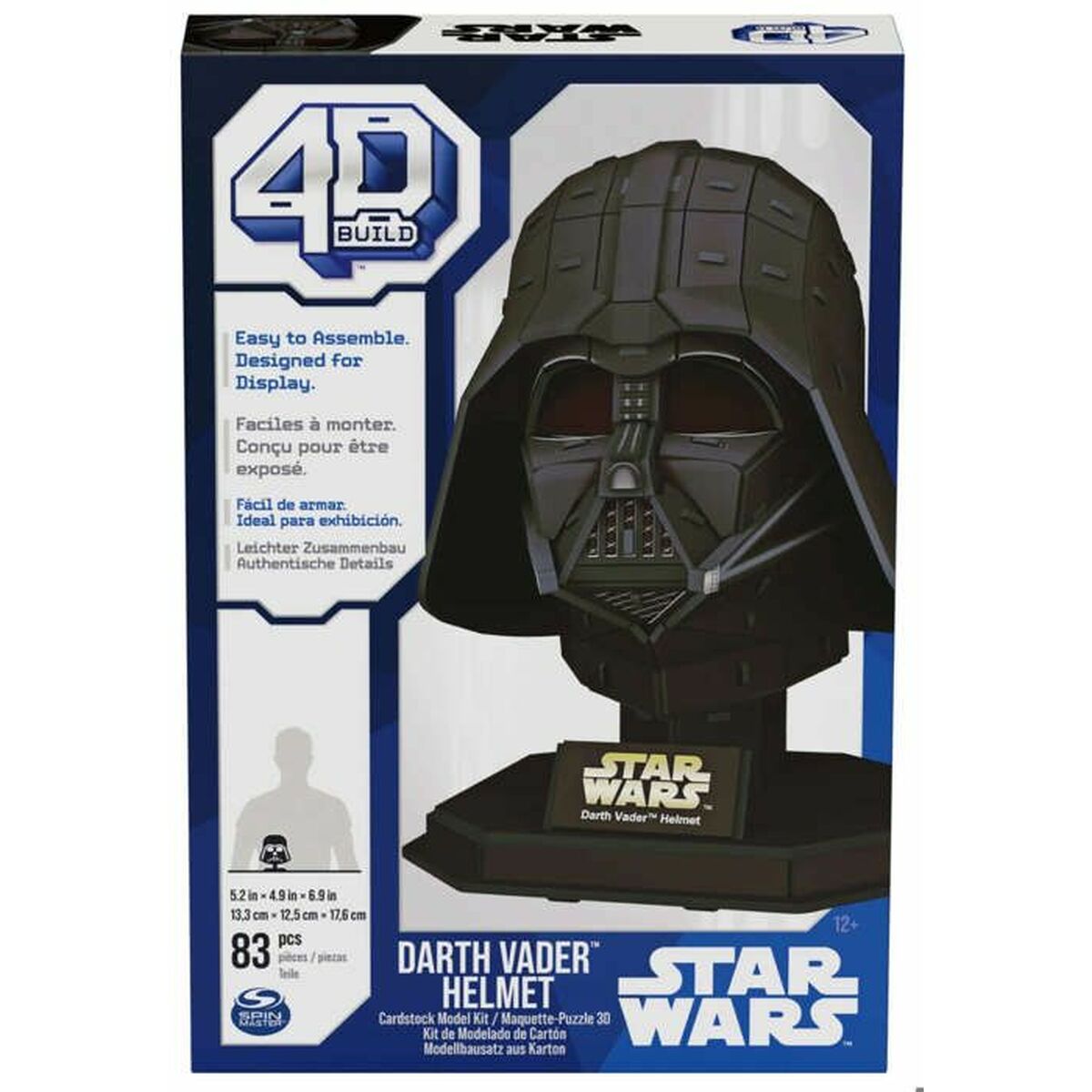 Puzzle 3D Spin Master Darth Vader Star Wars 23 x 15 x 4 cm 83 Piese
