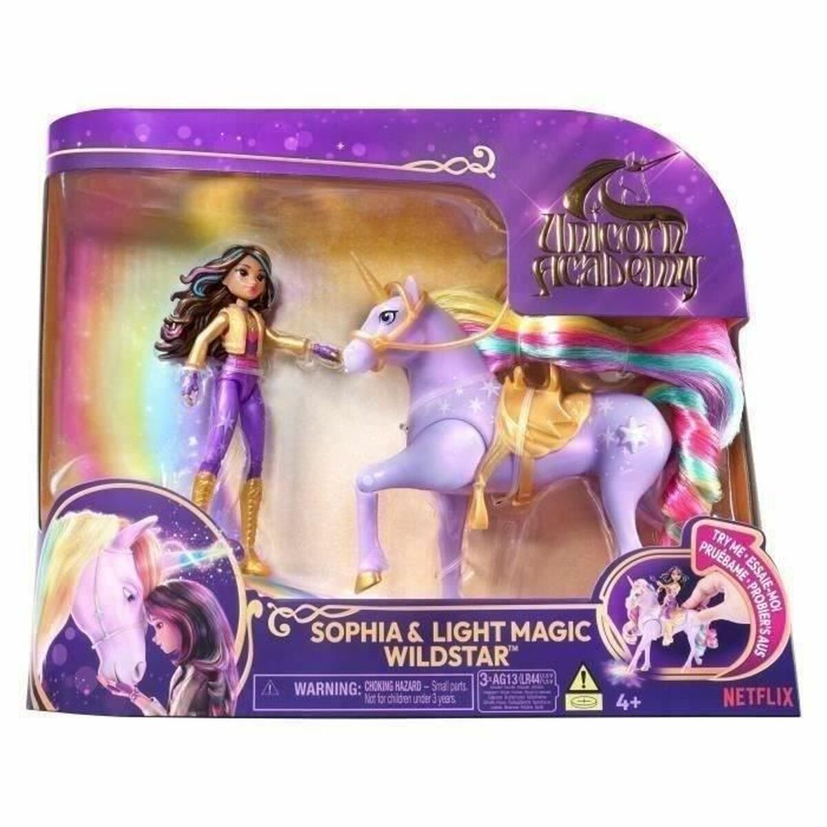 Păpușă Spin Master SOPHIA Y WILDSTAR MAGIC LIGHT Academia Unicornio (4 Unități)