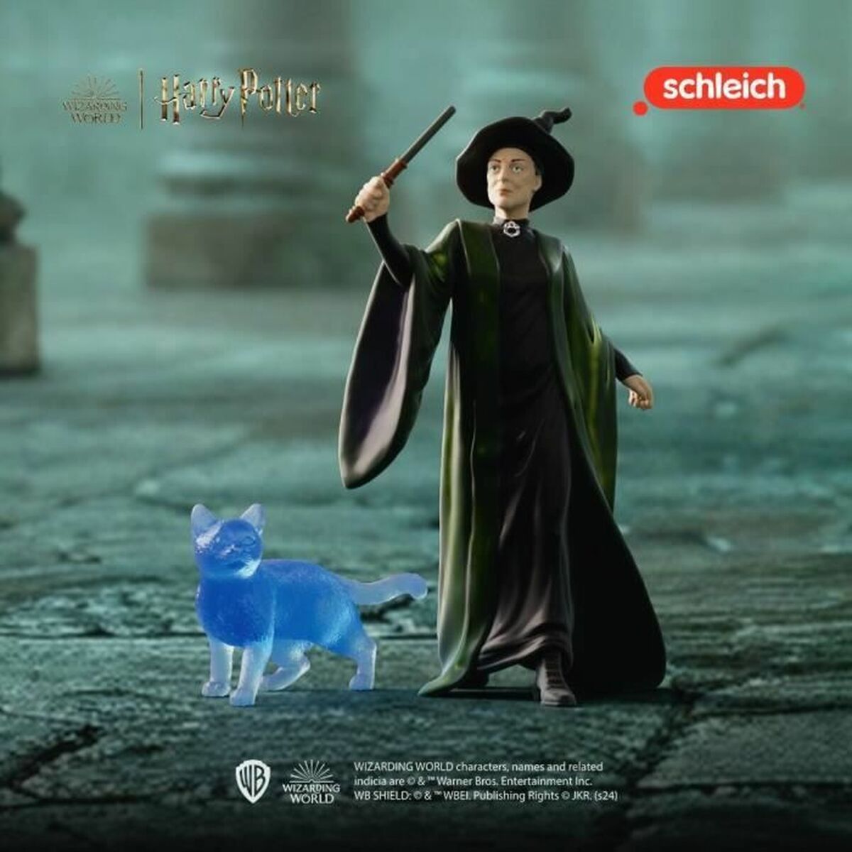 Figurină Harry Potter Sleich 42682 Professor McGonagall and her Patronus