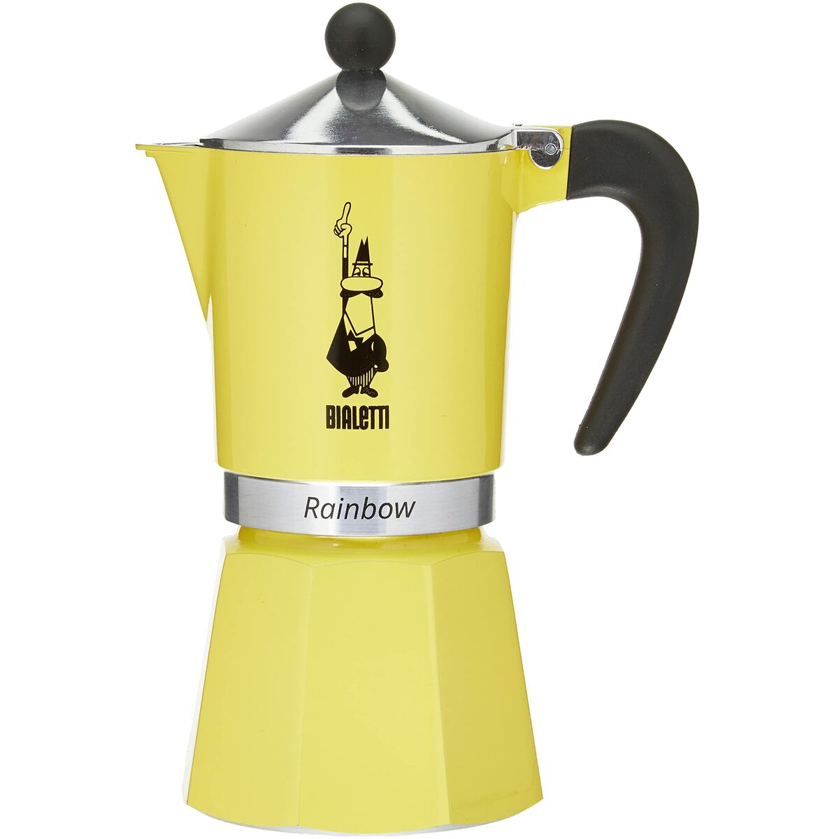 Cafetieră Italiană Bialetti Rainbow Galben Jaune Metal 6 Cești