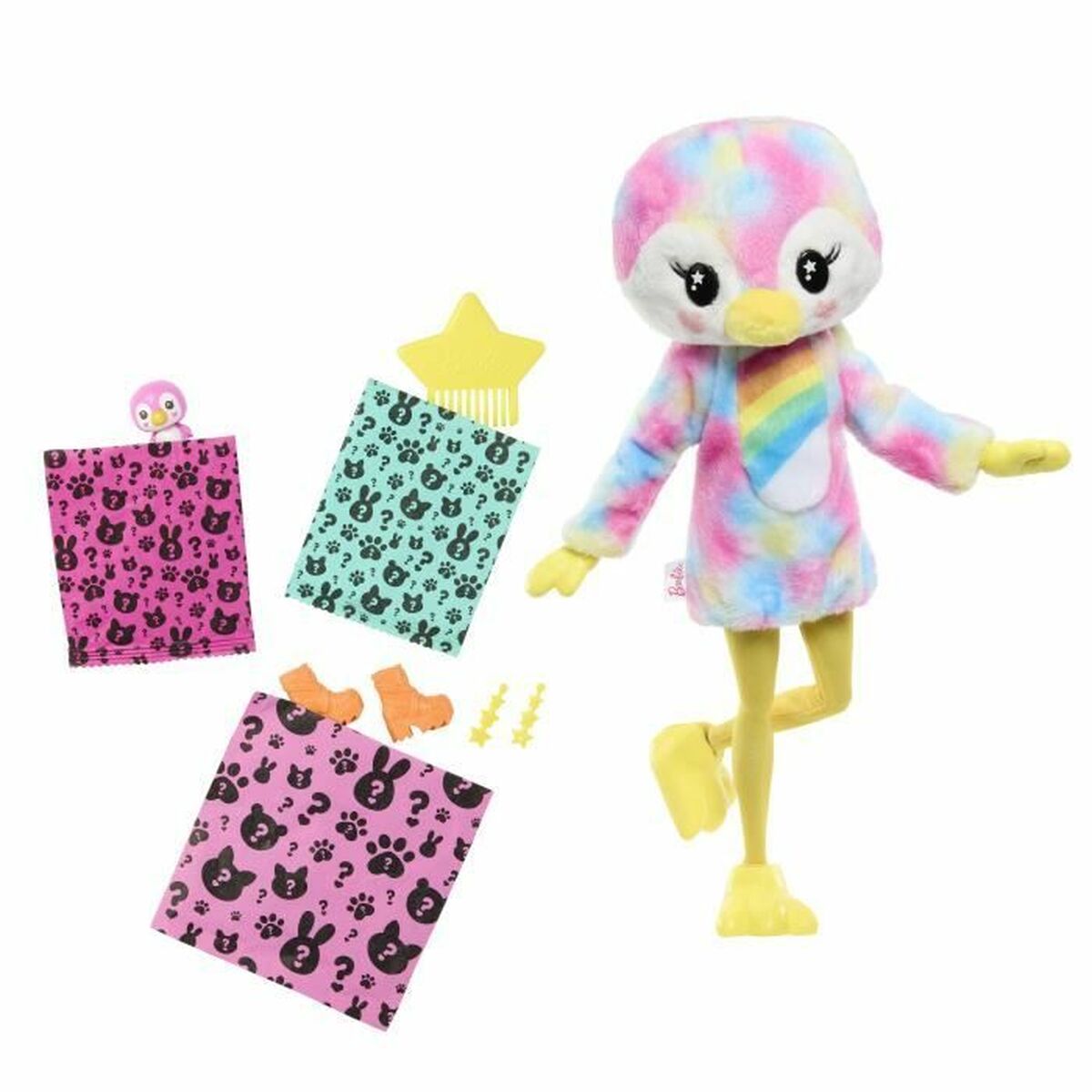 Păpușă bebeluș cu accesorii Barbie Colorful Dream Penguin Doll