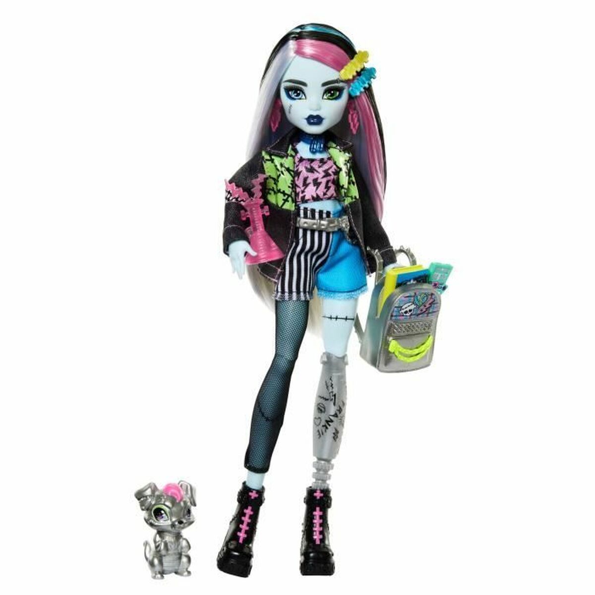 Păpușă bebeluș cu accesorii Monster High Frankie Stein