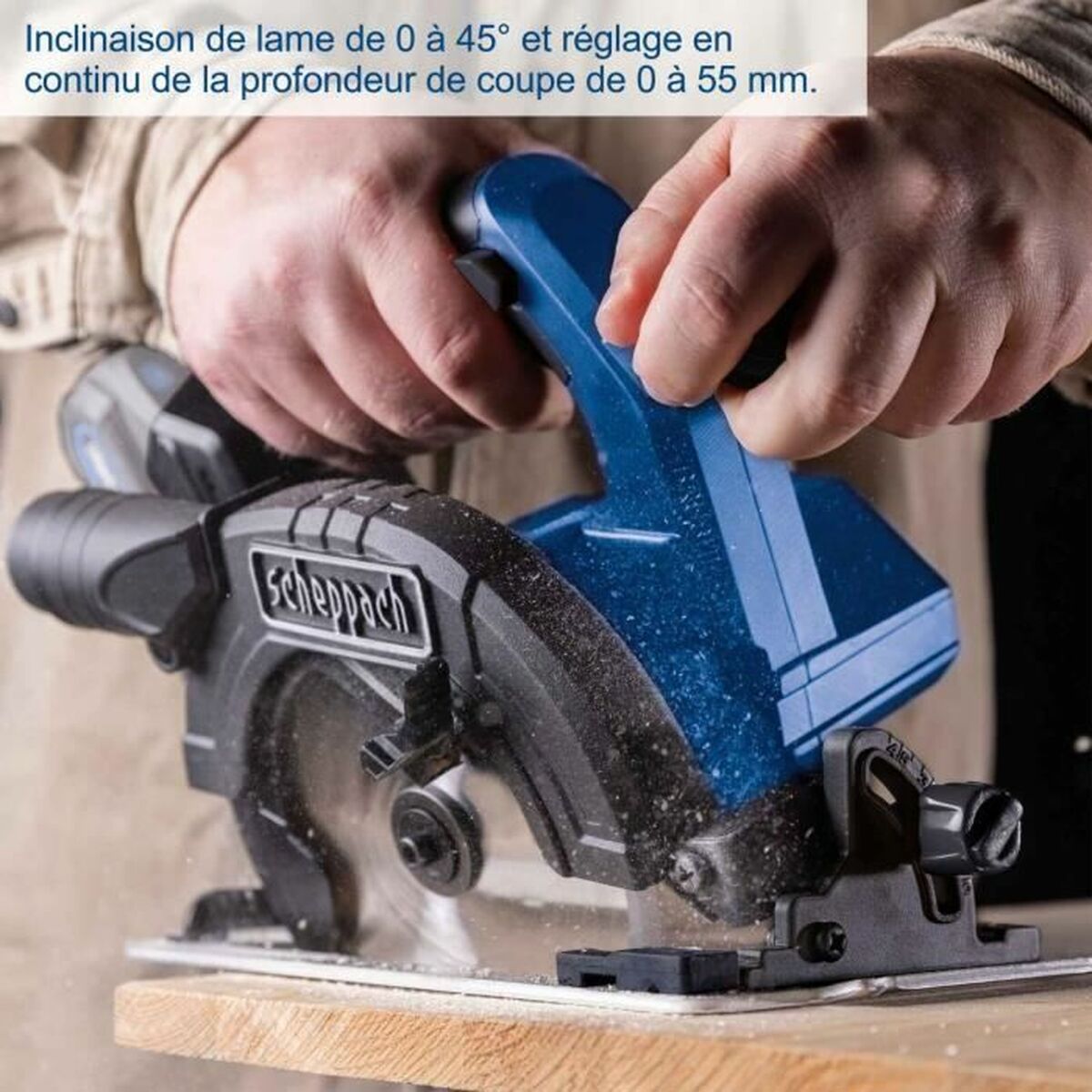 Fierăstrău circular Scheppach BC-CS165-X 20 V