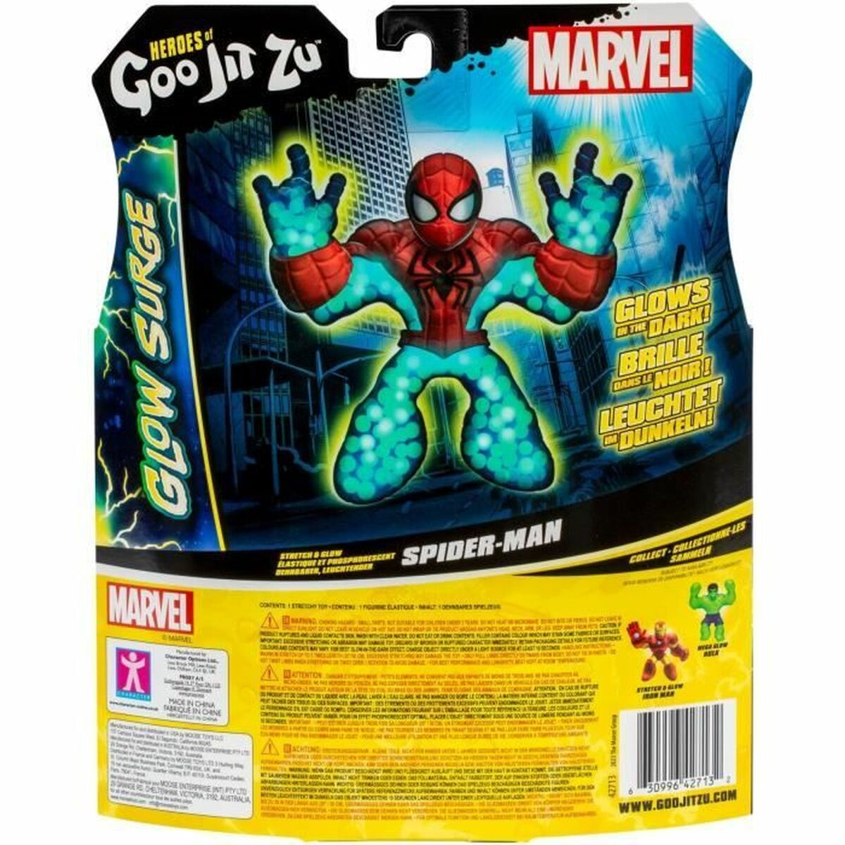 Figurine de Acțiune Spiderman Glow Surge