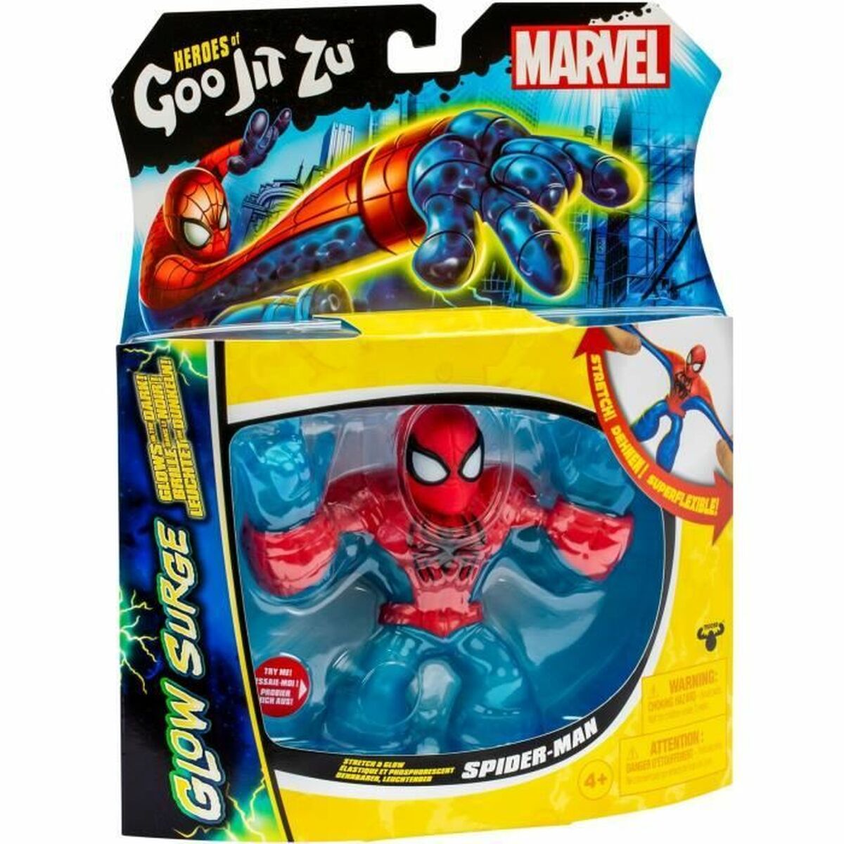 Figurine de Acțiune Spiderman Glow Surge