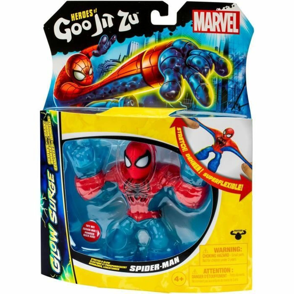 Figurine de Acțiune Spiderman Glow Surge