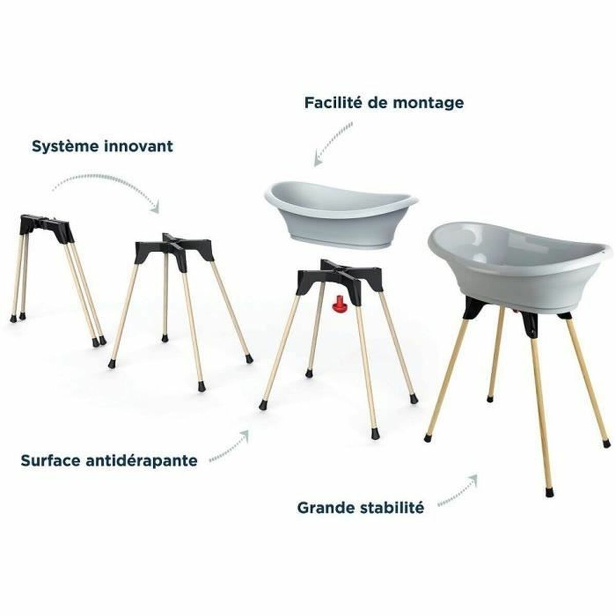 Cadă de baie ThermoBaby Vasco 9 in 1