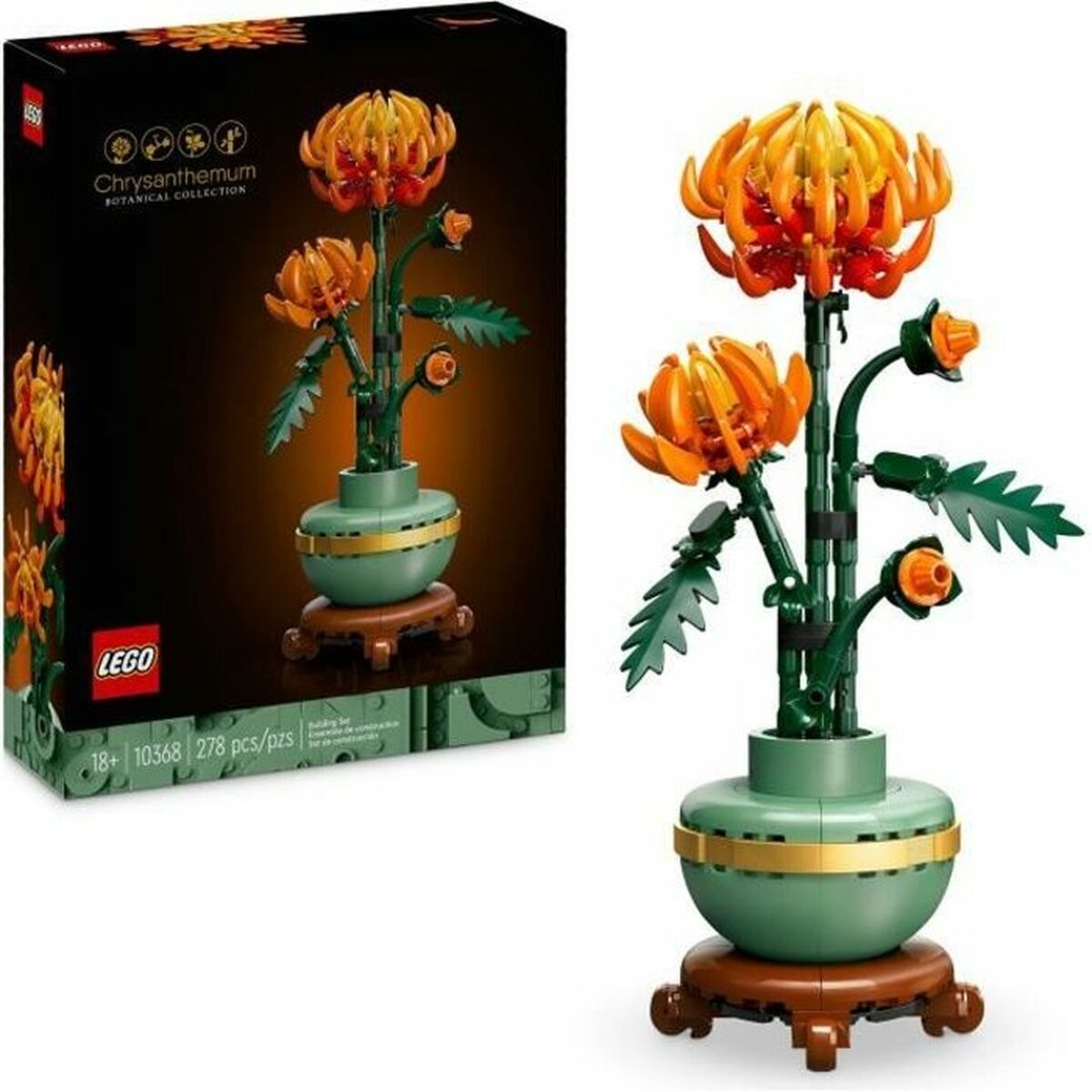 Set de Construcție Lego 10368 Chrysanthemum Flower Arrangement Multicolor