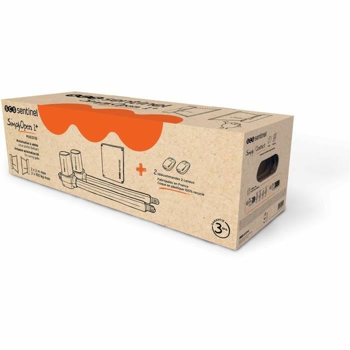 Motor pentru ușă glisantă SCS SENTINEL SimplyOpen 1+ 24v