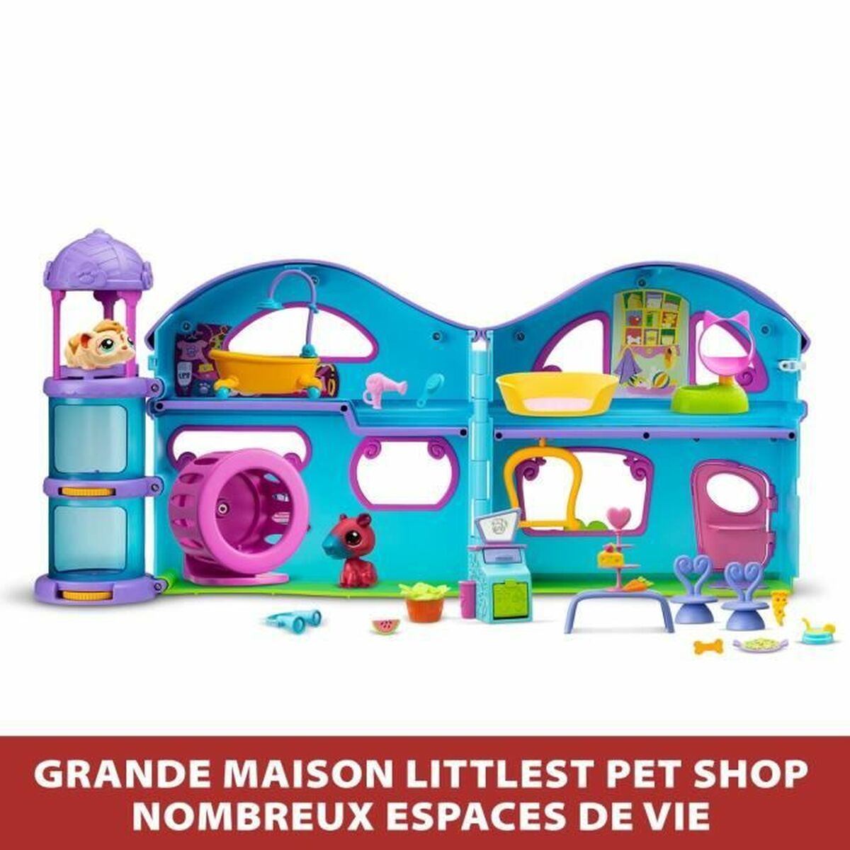 Playset Bandai The Big House Littlest Pet Shop 22 Piese