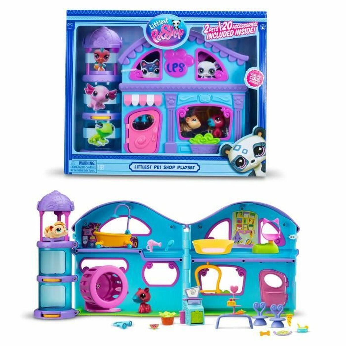 Playset Bandai The Big House Littlest Pet Shop 22 Piese