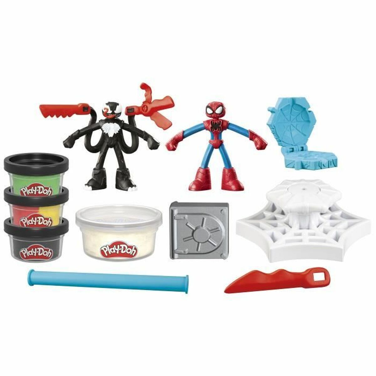 Joc de Plastilină Play-Doh Spider-Man Slash Attack Multicolor
