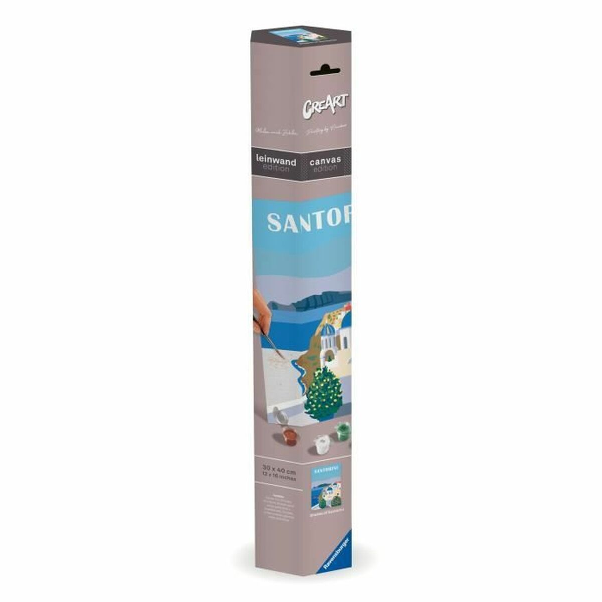 Set de pictură pe numere Ravensburger Santorini 30 x 40 cm