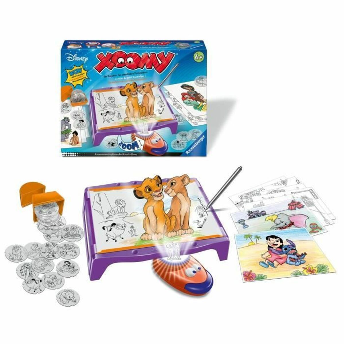 Set pentru desen Ravensburger Xoomy Maxi Disney Multicolor