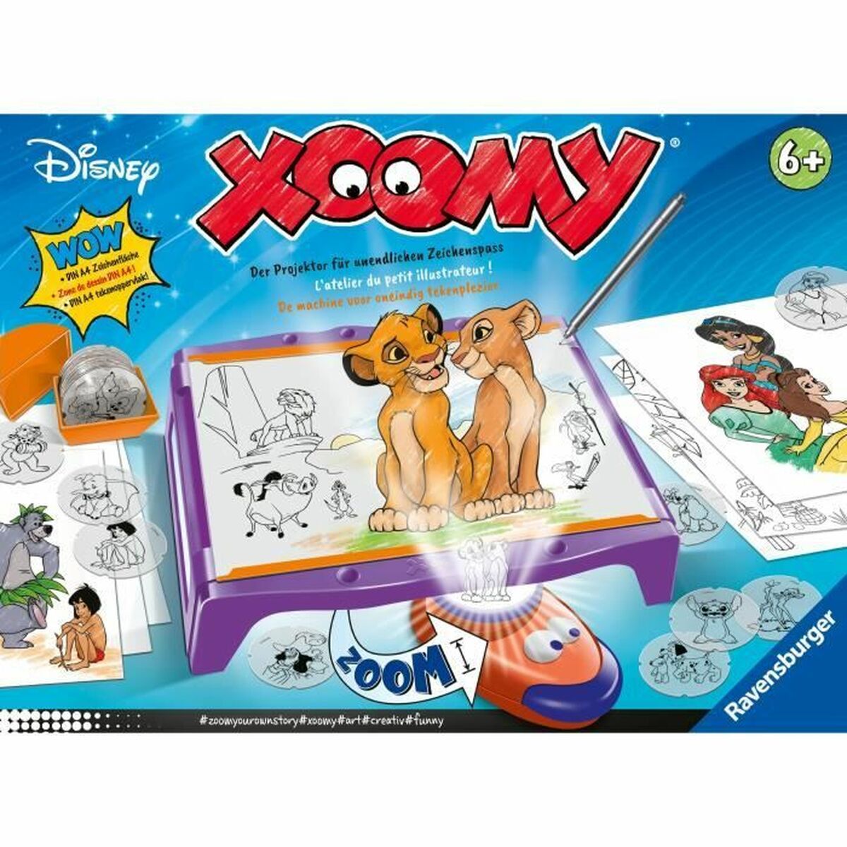 Set pentru desen Ravensburger Xoomy Maxi Disney Multicolor