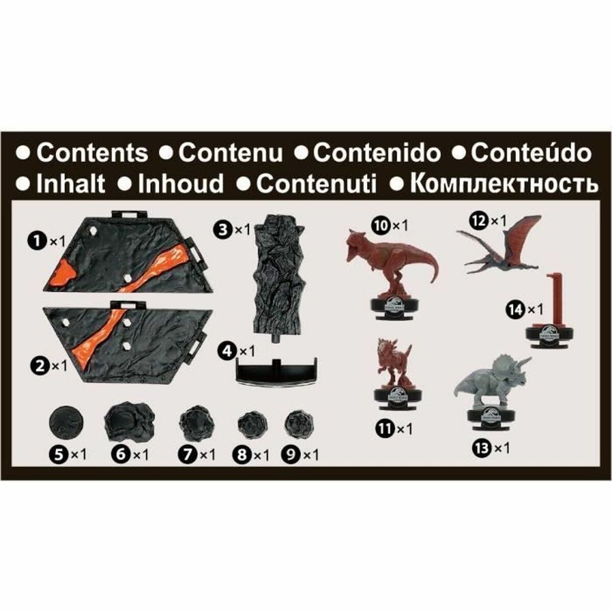 Joc de Masă EPOCH D'ENFANCE Jurassic World Volcano Quake 15 x 5 x 23 cm