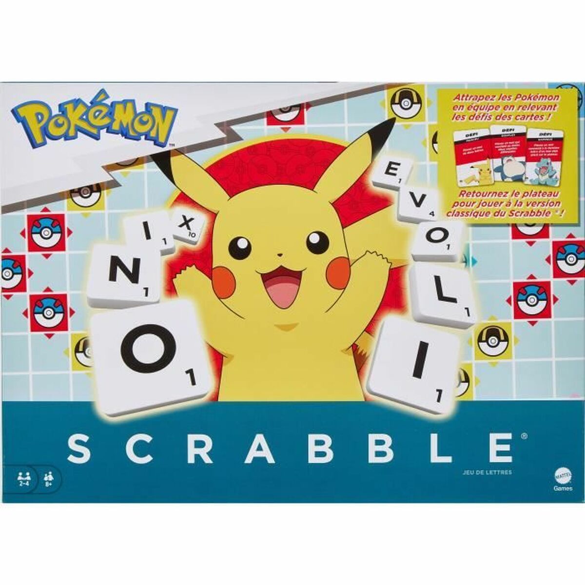 Joc de Masă Mattel Pokémon Scrabble 4 x 35 x 35 cm