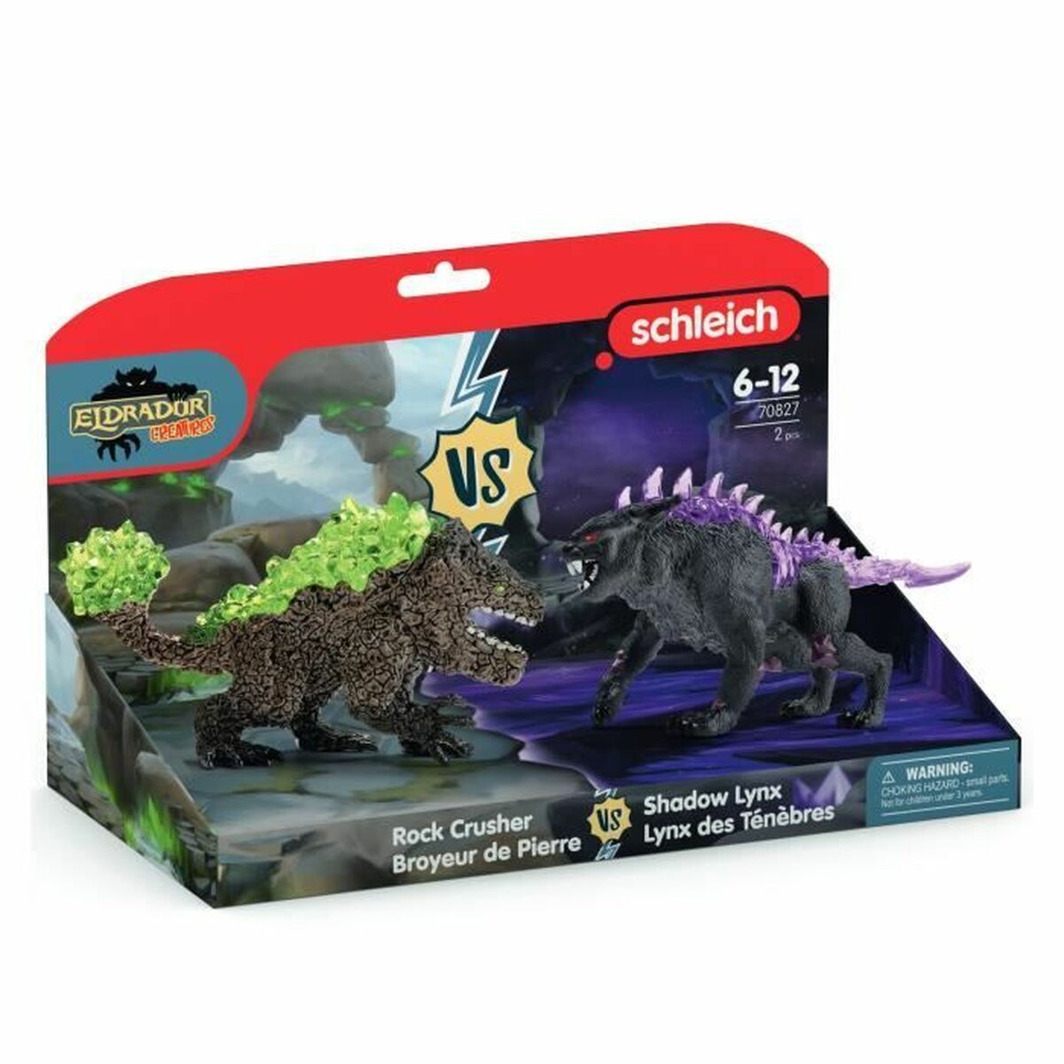 Figurine de Acțiune Schleich Dark Lynx vs Stone Crusher Duo Figurines