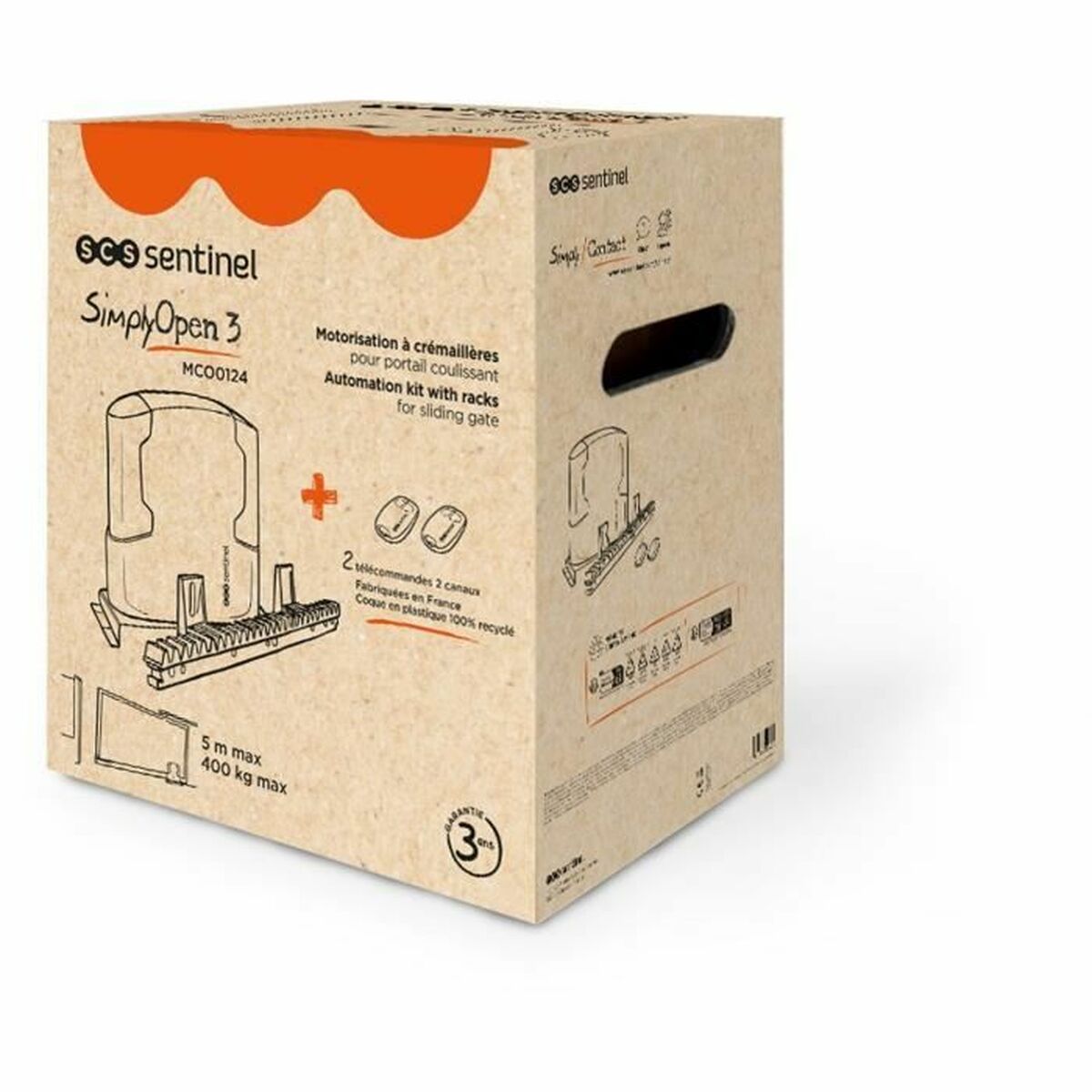 Motor pentru ușă glisantă SCS SENTINEL SimplyOpen 3 24v