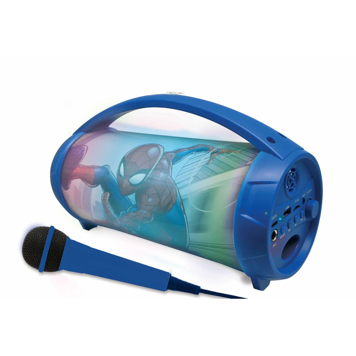 Difuzor Bluetooth cu Microfon Karaoke Lexibook Spider-Man