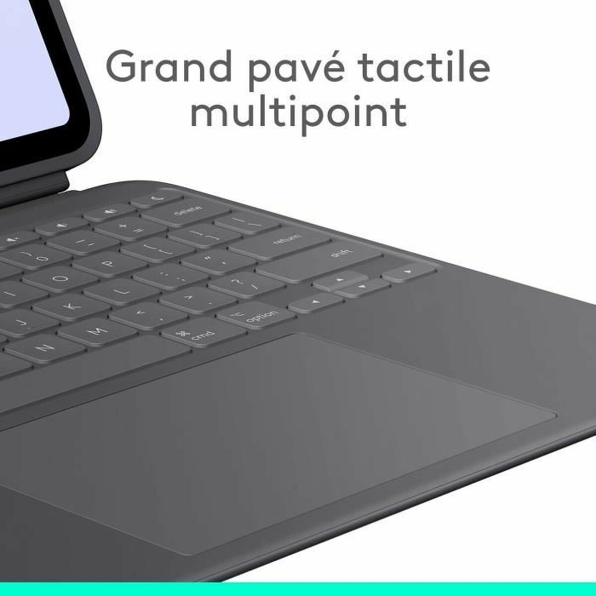 Husă pentru Tabletă Logitech iPad Pro Negru Gri Grafit AZERTY QWERTY Qwerty US