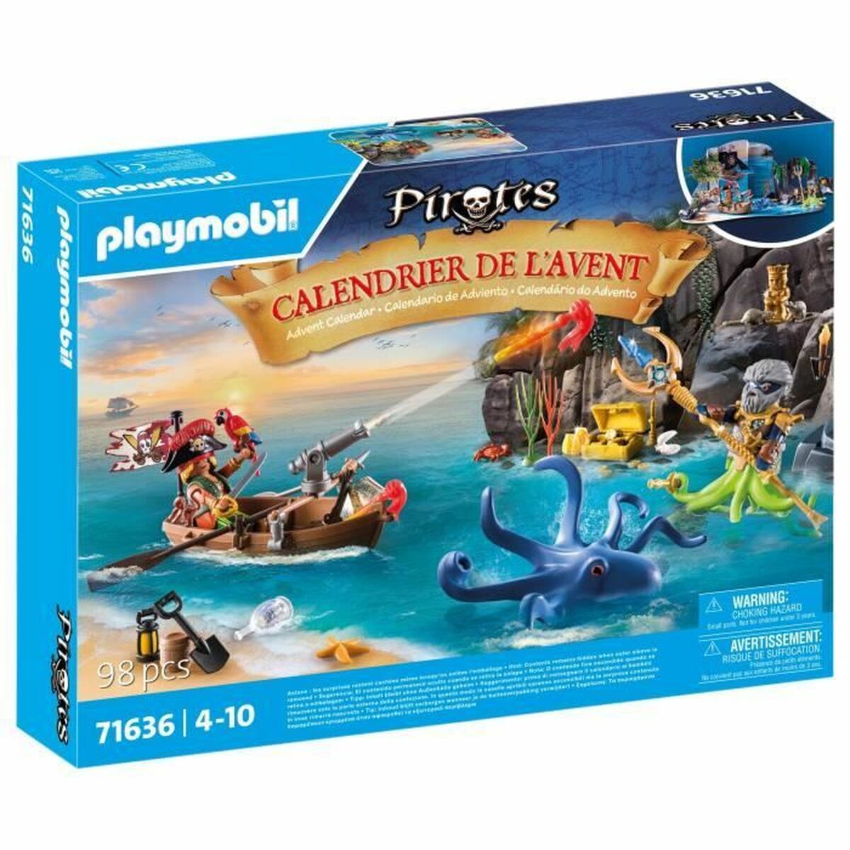 Calendar Advent Playmobil 71636 Pirate Advent Calendar Plastic