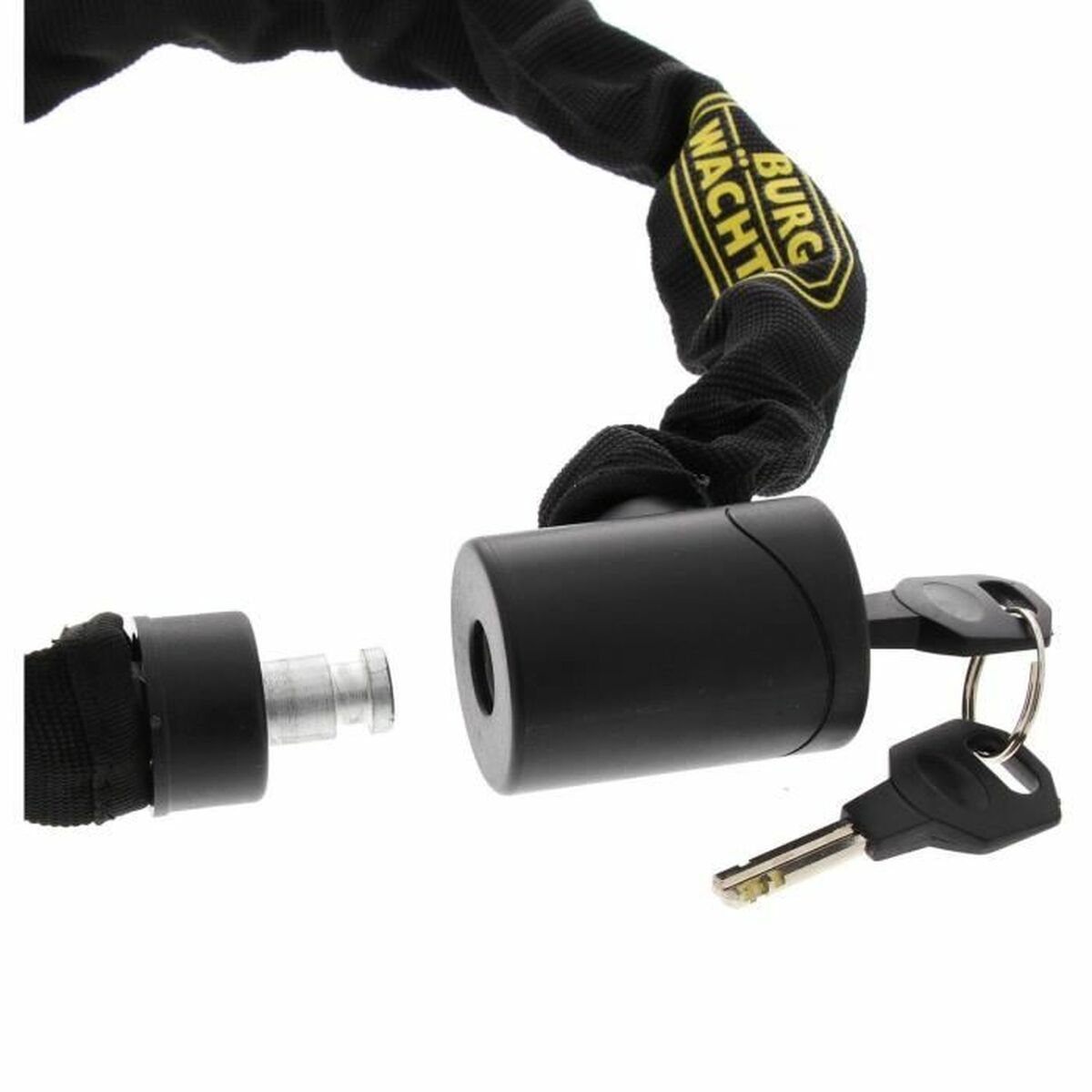 Lacăt cu cheie Burg-Wachter 580 90 BLACK Oțel inoxidabil