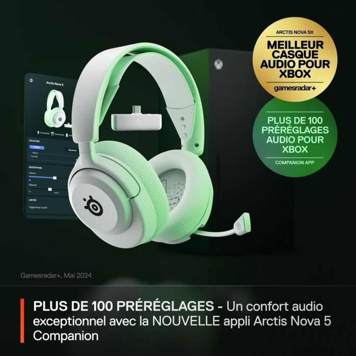 Căști cu Microfon SteelSeries Arctis Nova 5X Alb