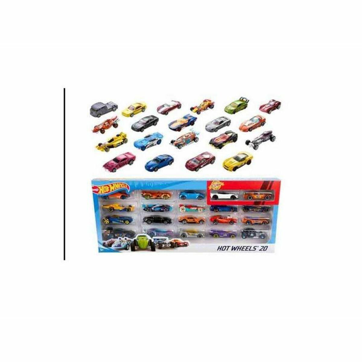 Set de Jucării cu Vehicule Hot Wheels H7045 20 Unități