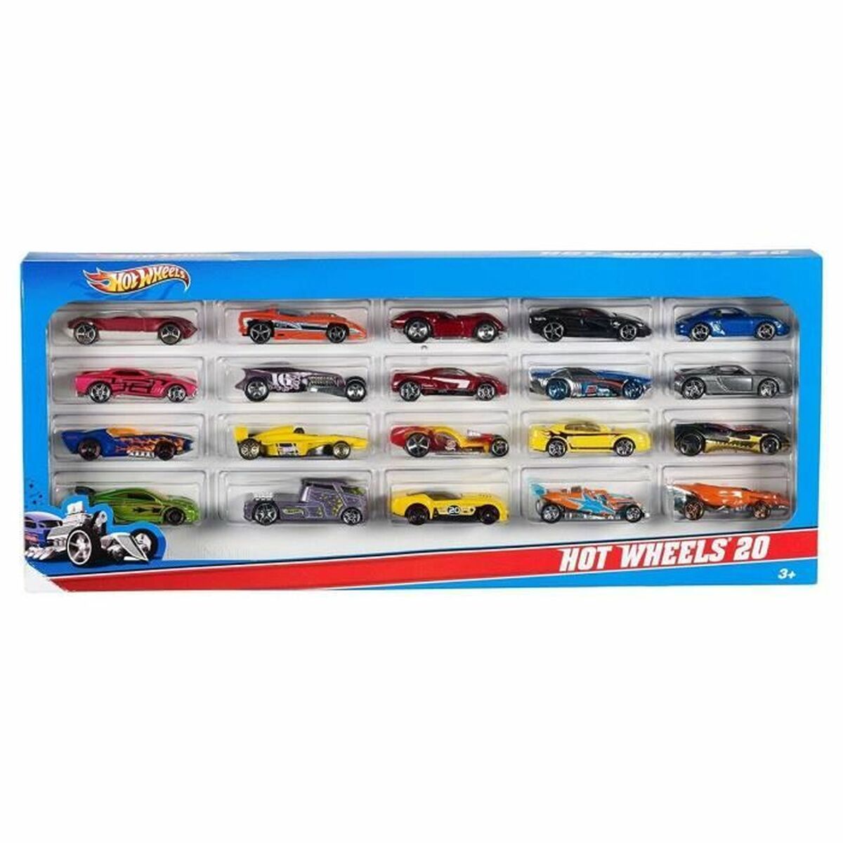 Set de Jucării cu Vehicule Hot Wheels H7045 20 Unități