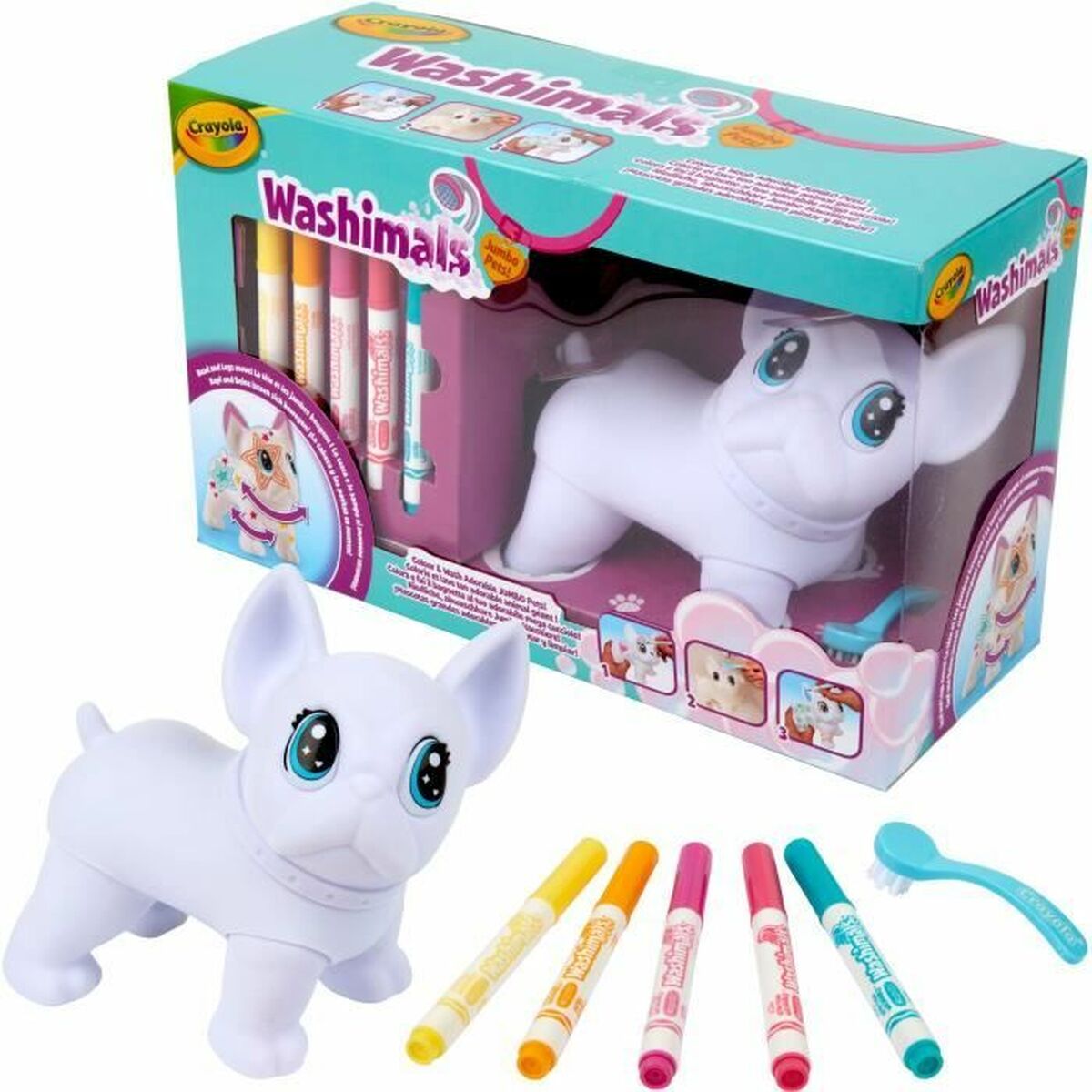Set pentru desen Crayola Washimals Jumbo Dog