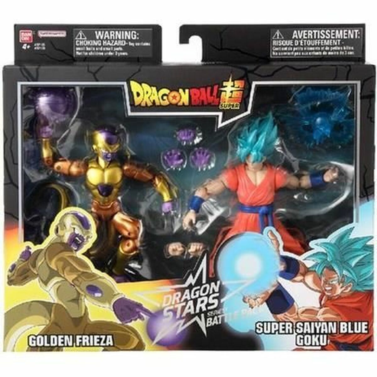 Figurine de Acțiune Dragon Ball Super Dragon Stars: Golden Frieza vs Super Saiyan Blue Goku 17 cm