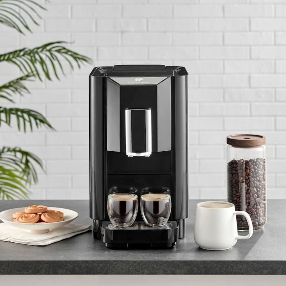 Aparat de cafea superautomat Continental Edison Negru 1450 W