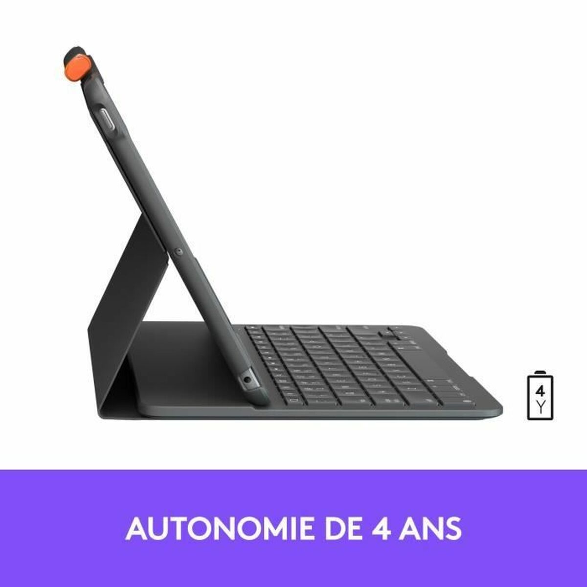 Husă pentru Tabletă Logitech Slim Folio Grafit AZERTY