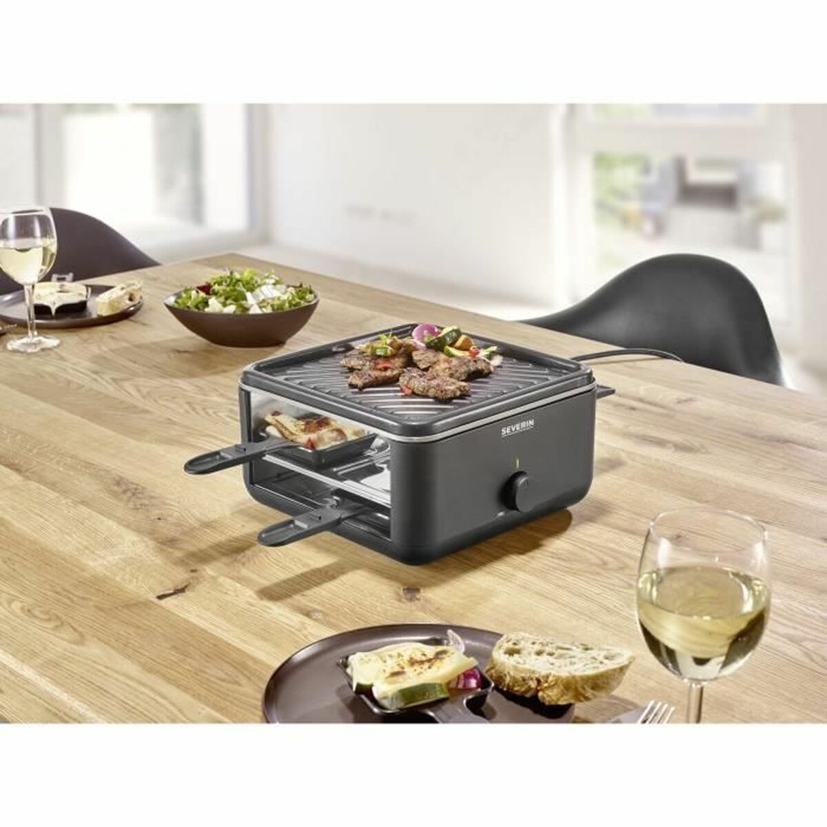 Raclette Severin RG2360 Negru noir 24 x 24 cm