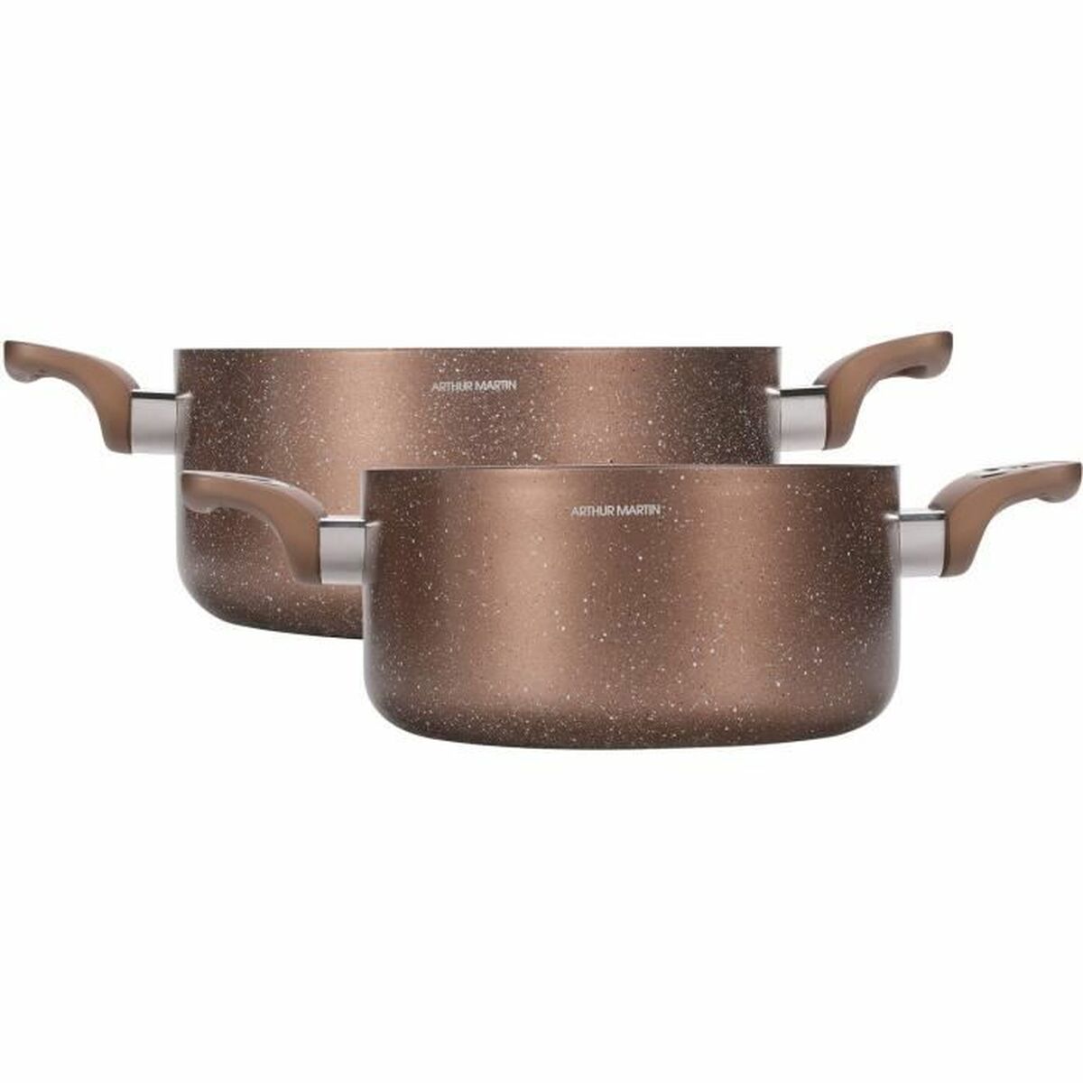 Caserolă Cu Capac Arthur Martin Roz 4,5 L 4 Piese