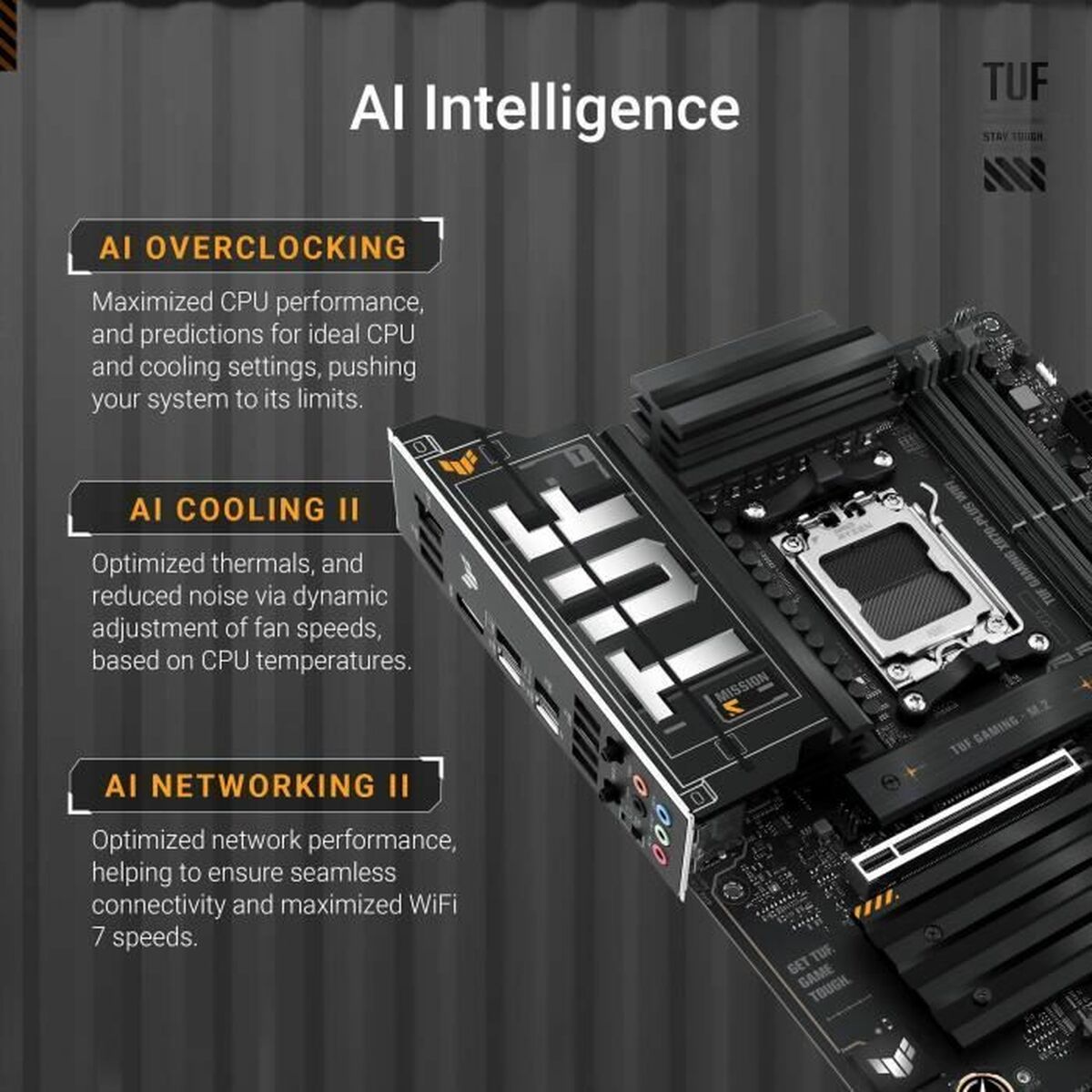 Placă de Bază Asus TUF GAMING X870-PLUS WIFI AMD AM5 AMD