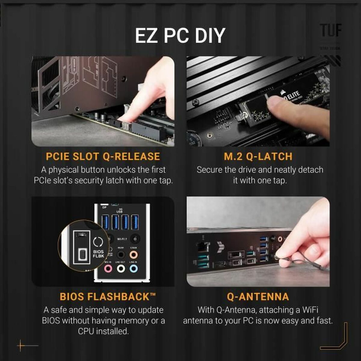 Placă de Bază Asus TUF GAMING X870-PLUS WIFI AMD AM5 AMD